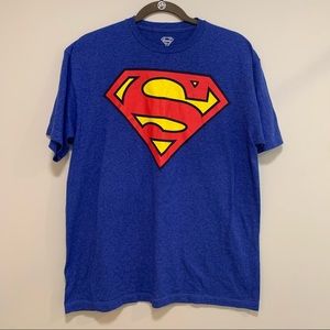 Superman T-shirt, Size L, TM DC Comics, Blue With Superman Logo